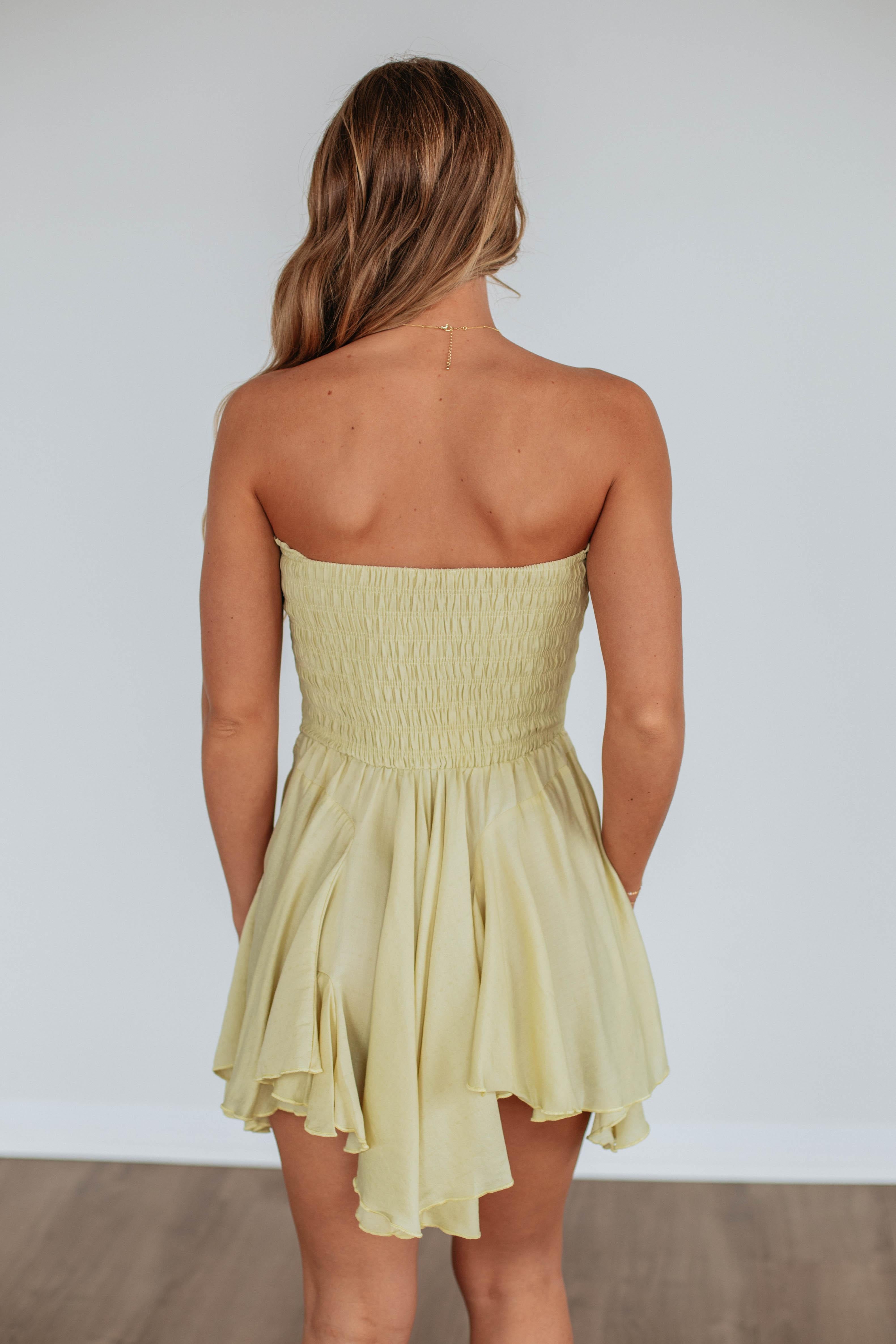 Evani Dress - Stylish Women's Summer Dress in Limeade Green | Perfect for Beach Vacations, Parties & Casual Outings