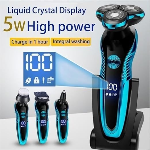 Best Electric Shavers for Men - Rechargeable & Washable Wet/Dry Beard Trimmer & Hair Clipper - Perfect for Travel, Home & Gym Use