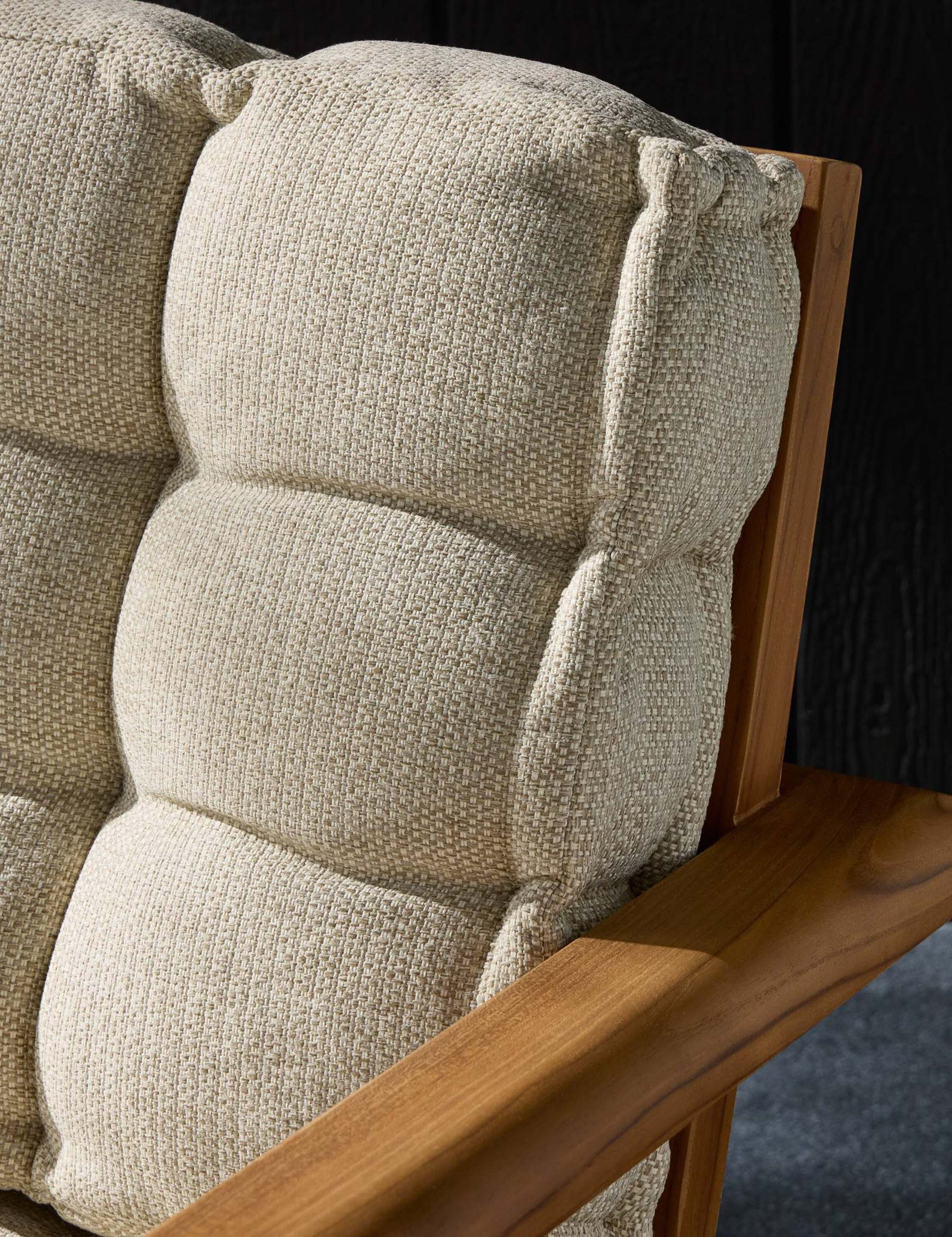 Amabel Indoor Outdoor Accent Chair - Modern Patio Lounge Chair for Living Room, Bedroom, Balcony & Garden - Comfortable & Stylish Home Decor Furniture