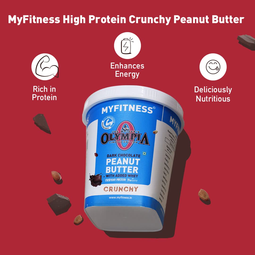 MYFITNESS All Natural Peanut Butter Chocolate Protein Spread - Non-GMO, Gluten-Free, No Preservatives - High Protein American Recipe (510g) | Perfect for Smoothies, Baking & Post-Workout Recovery