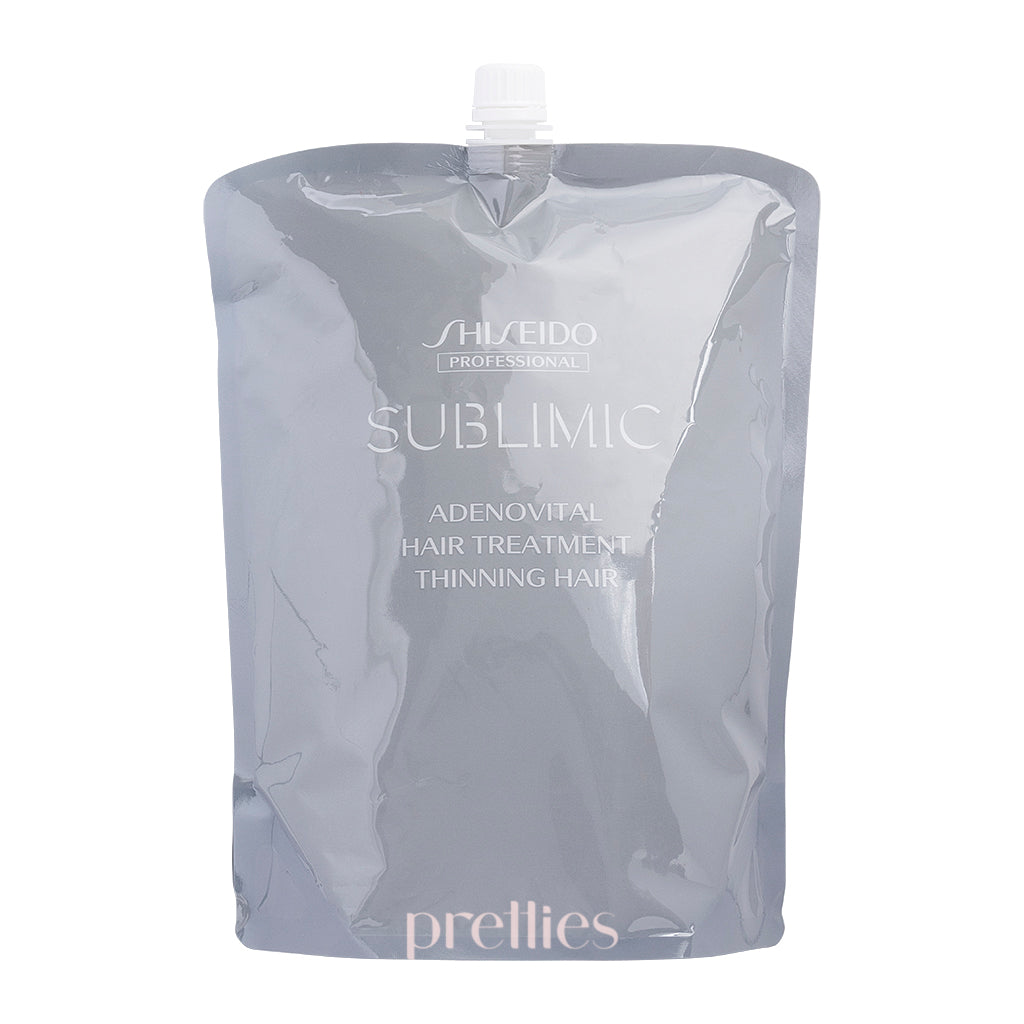 Shiseido SUBLIMIC Adenovital Hair Treatment for Thinning Hair & Grey Hair - 1800g Refill Pack | Revitalizing Scalp Care for Men & Women | Perfect for Daily Use at Home or Salon