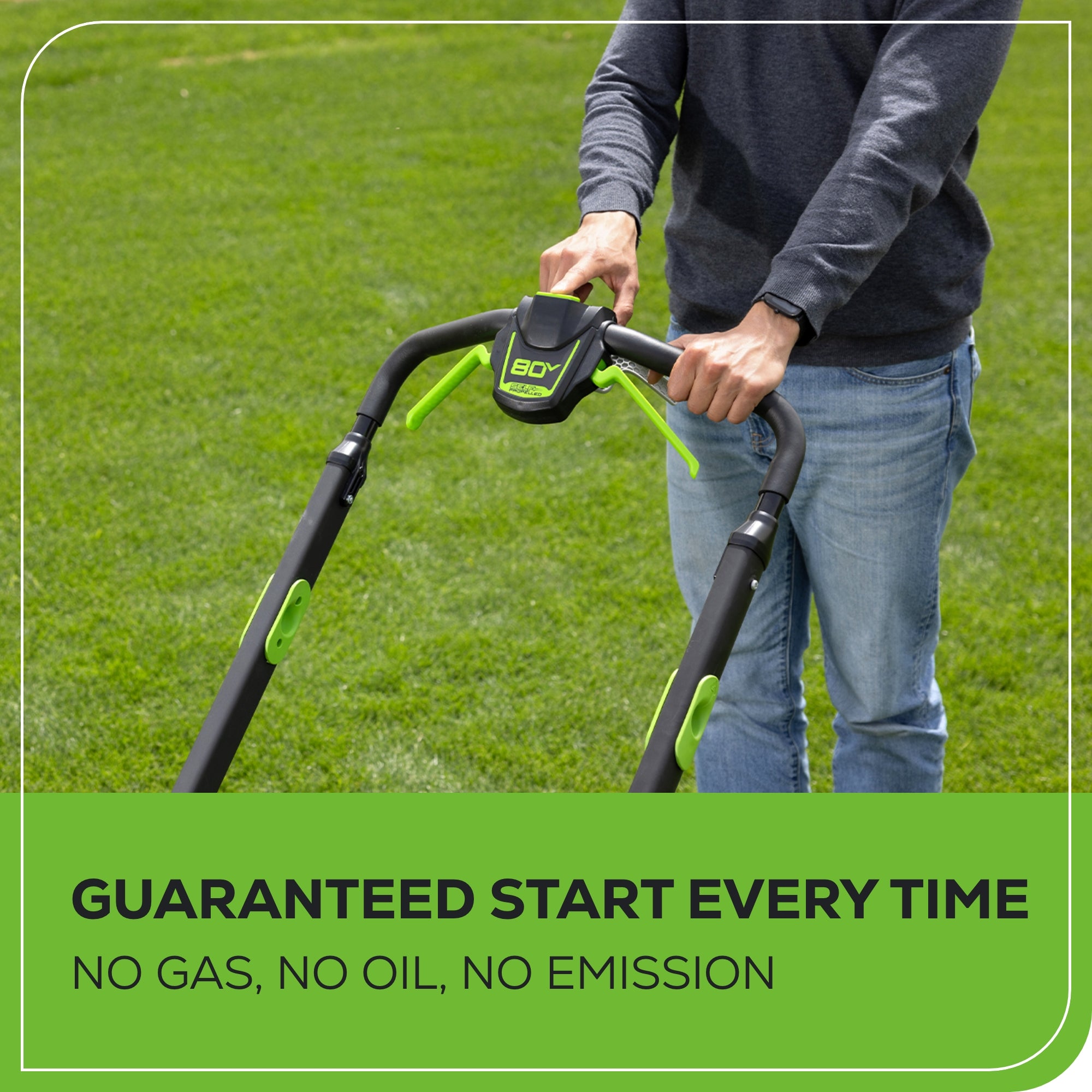 80V 25-Inch Cordless Battery Self-Propelled Lawn Mower with Dual Blades, 5.0Ah Battery & Fast Charger - Perfect for Large Yards and Professional Landscaping
