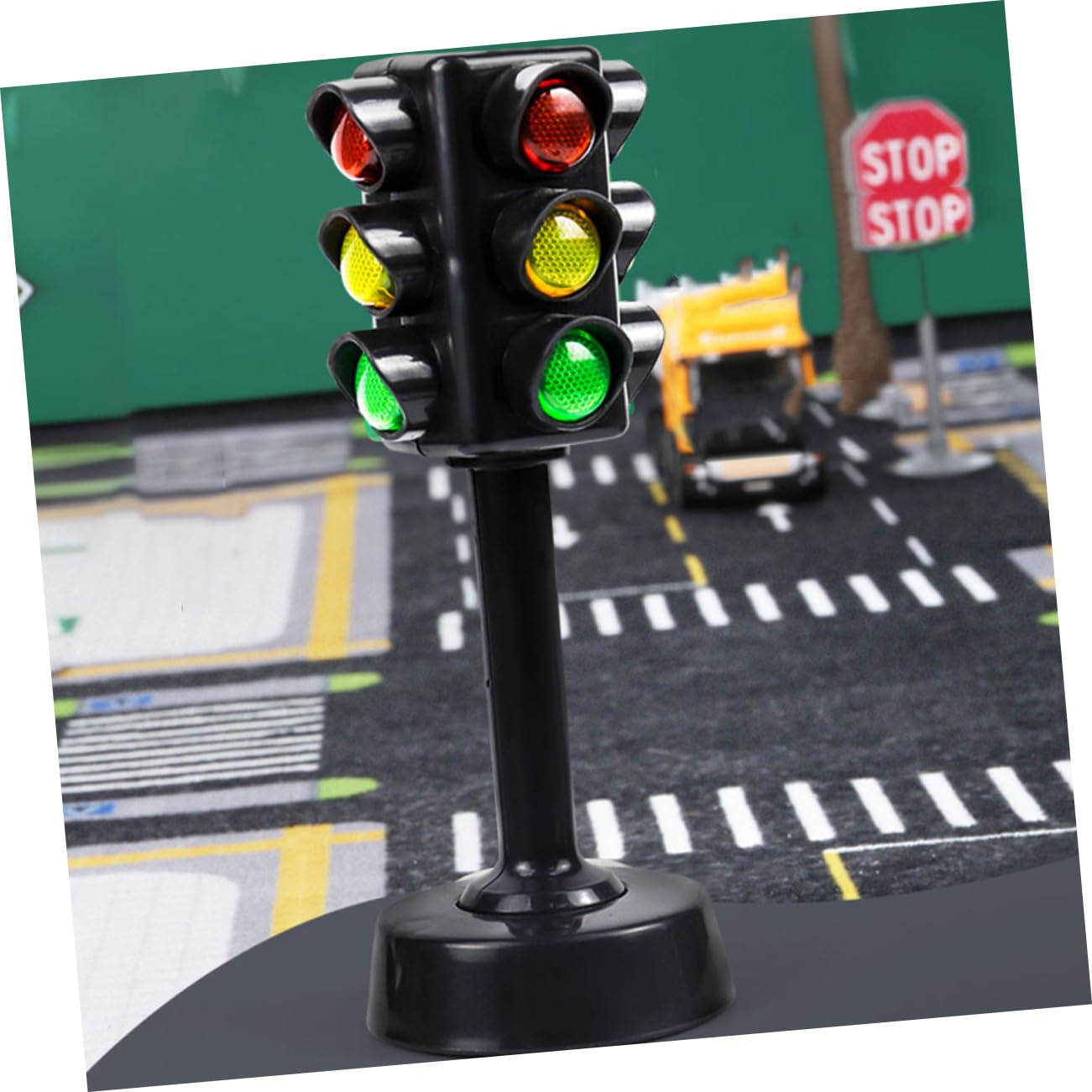 iFundom 10PCS Mini Traffic Light Toy Set - LED Educational Stop Light Model for Kids, Toddlers Learning Road Safety - Perfect for Classroom, Playroom & Birthday Gifts