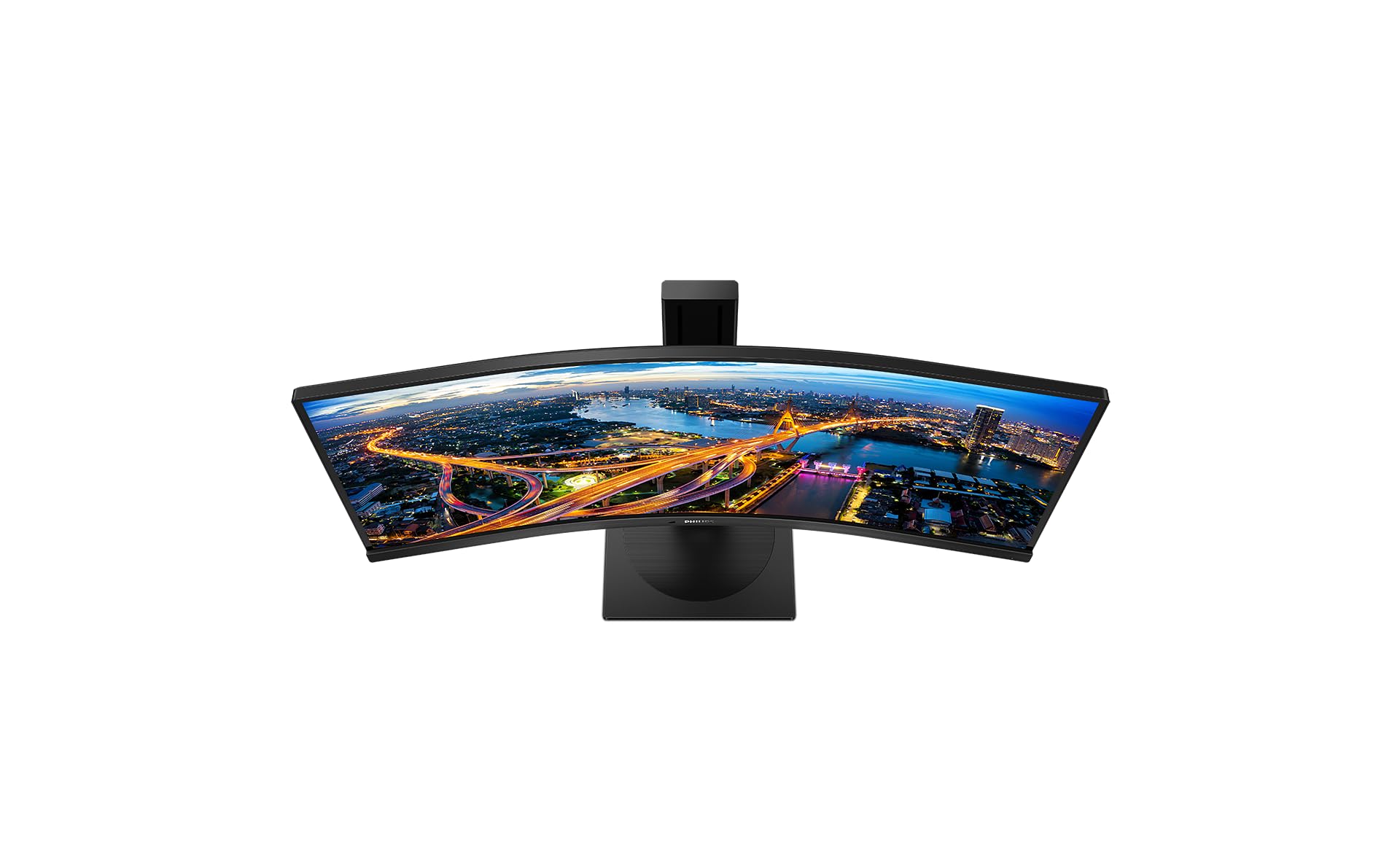 Philips 346B1C 34-Inch WQHD Curved USB-C Docking Monitor with Height Adjustment (3440x1440, 100Hz, HDMI, DisplayPort, USB-C, RJ45, USB Hub) - Black | Perfect for Home Office, Gaming & Multitasking