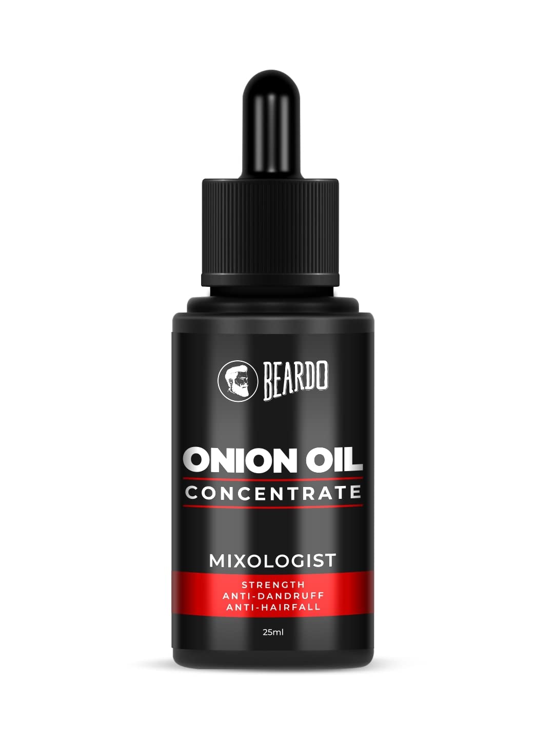 Beardo Onion Oil Concentrate for Hair Growth - 25ml | Red Onion & Sunflower Oil Blend | Natural, Non-Sticky Hair Treatment | Reduces Hair Fall & Strengthens Roots | Perfect for Daily Scalp Massage & Overnight Hair Care