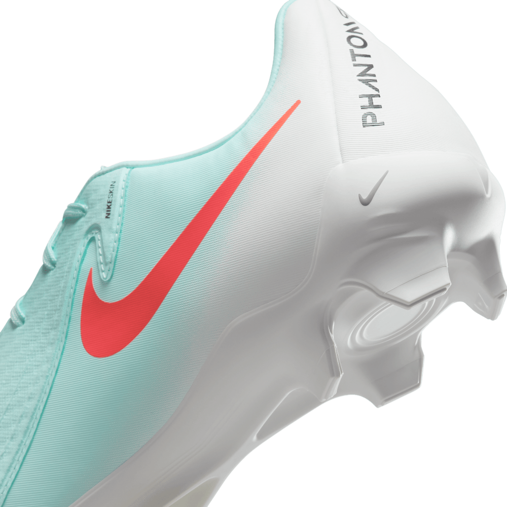 Nike Phantom GX 2 Academy FG/MG Soccer Cleats for Men - Mint/Atomic Red/Black - Firm Ground & Artificial Grass Football Shoes for Training & Matches