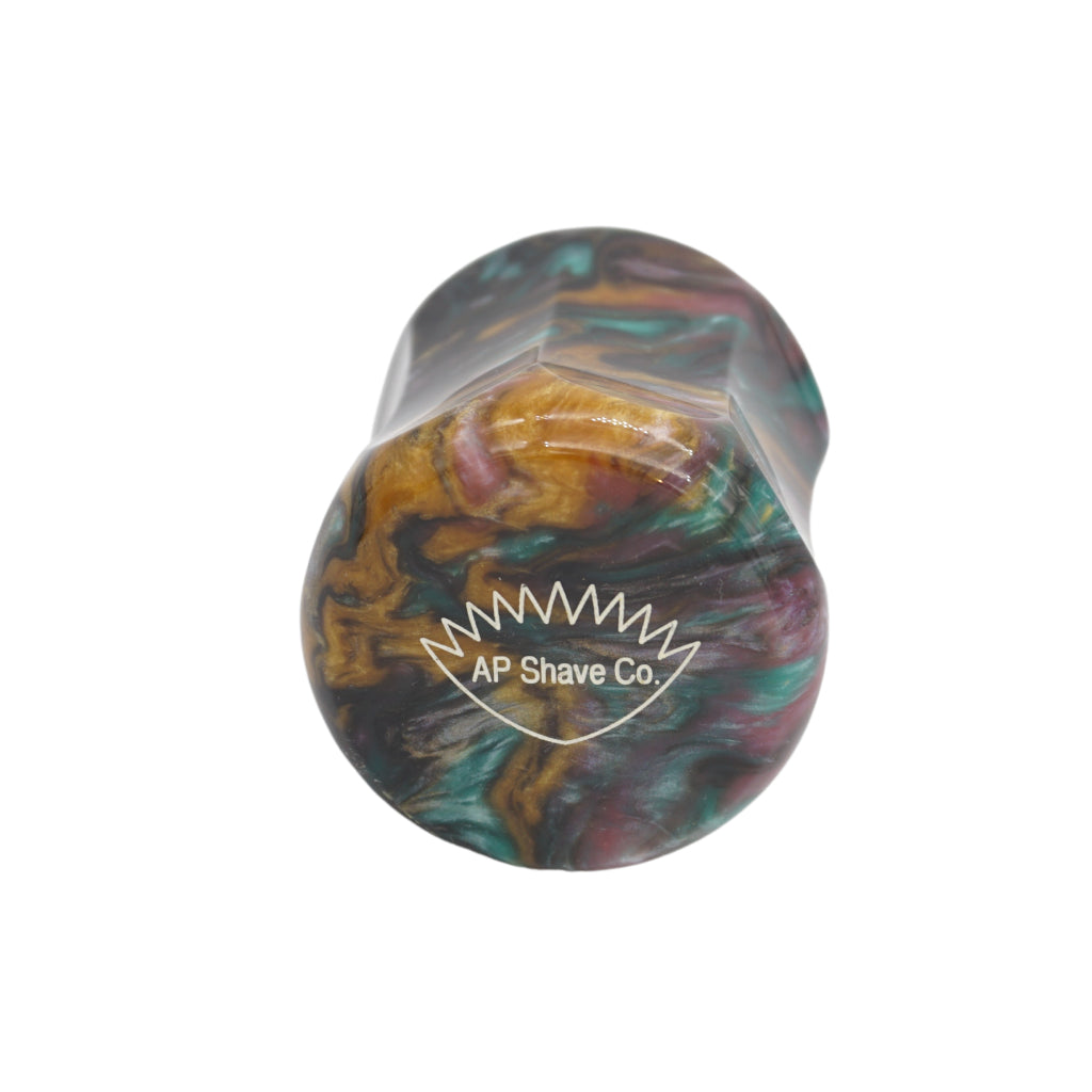 Premium Shavemac Dark Abalone Resin Handle #173 for 24mm & 26mm Shaving Brush Knots – Factory Second – Perfect for Wet Shaving & Barber Shop Grooming
