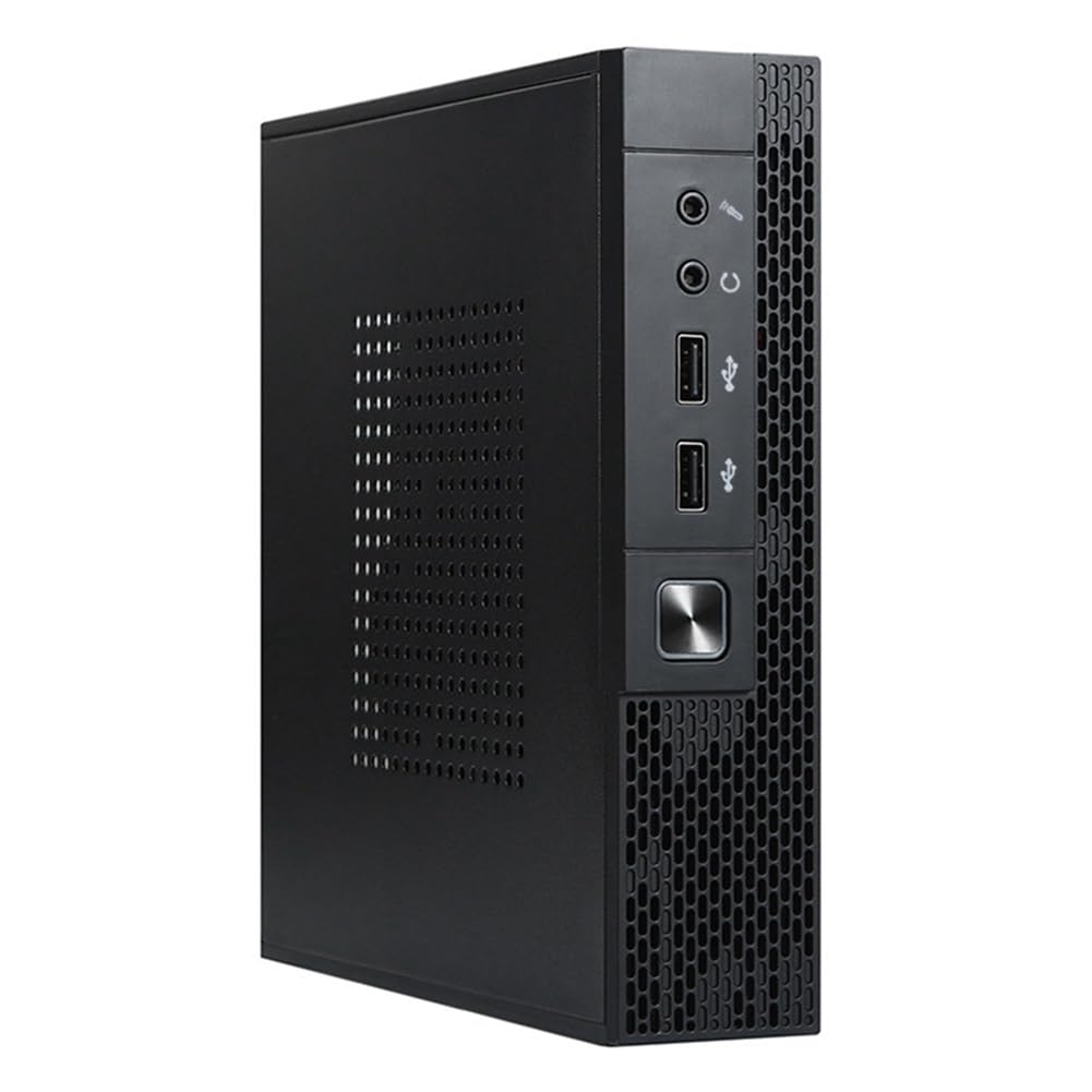 Doumneou TX02 Mini ITX Computer Case - Compact Desktop PC Enclosure for Industrial Control & HTPC | Perfect for Small Space Gaming & Home Theater Setup