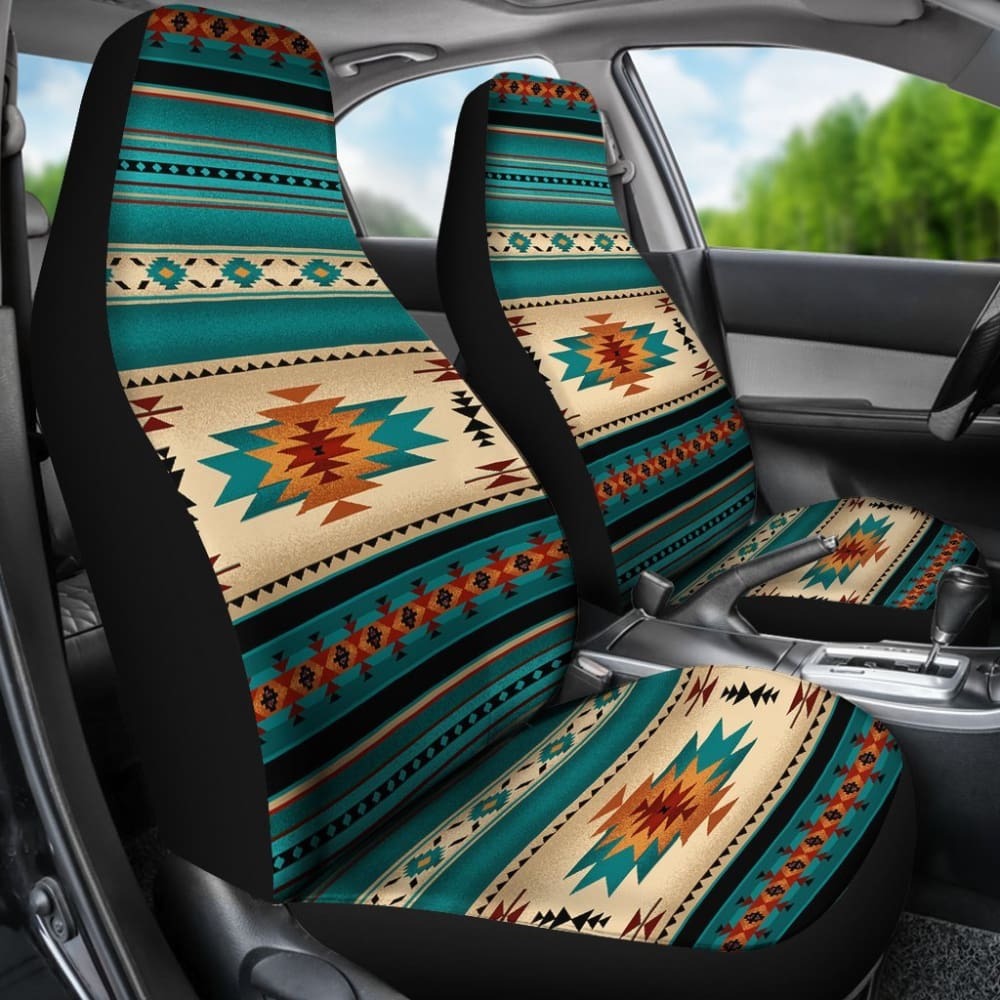 Premium Blue Native Car Seat Covers - Universal Fit for Cars, Trucks & SUVs | Waterproof & Durable Protection | Perfect for Road Trips, Commuting & Outdoor Adventures