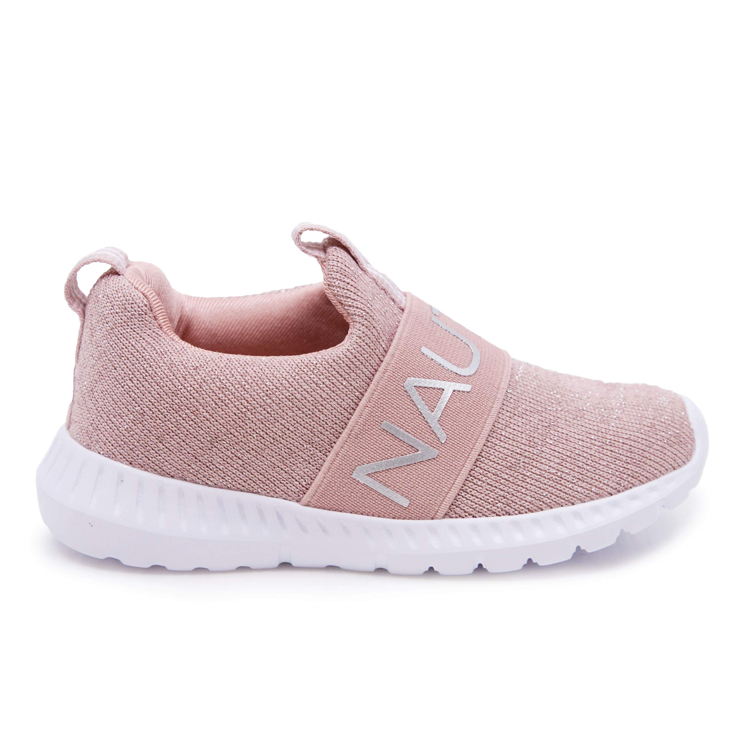Nautica Girls' Slip-On Sneakers - Lightweight Athletic Running Shoes for Toddlers & Kids - Perfect for Walking, Running, Tennis & Sports - Comfortable Playtime & School Activities