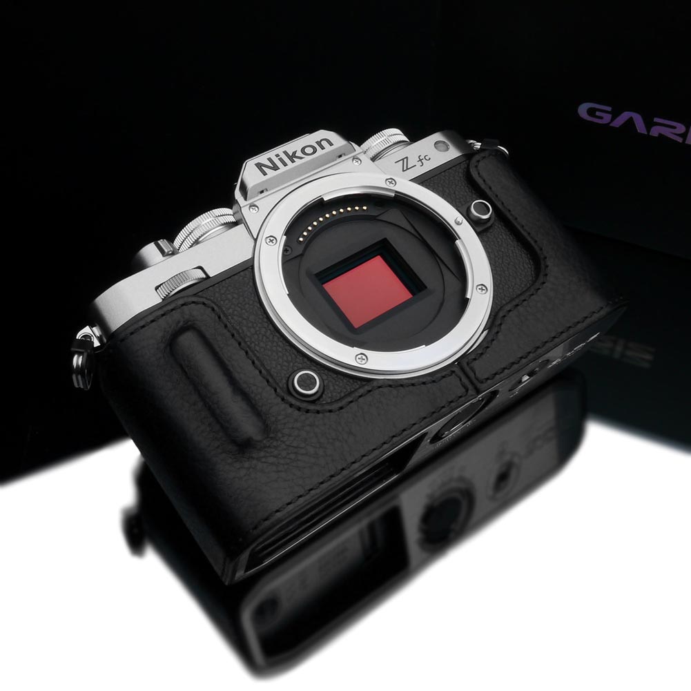 Gariz HG ZFCBK Black Leather Camera Half Case for Nikon ZFC - Premium Protection & Style for Travel & Street Photography
