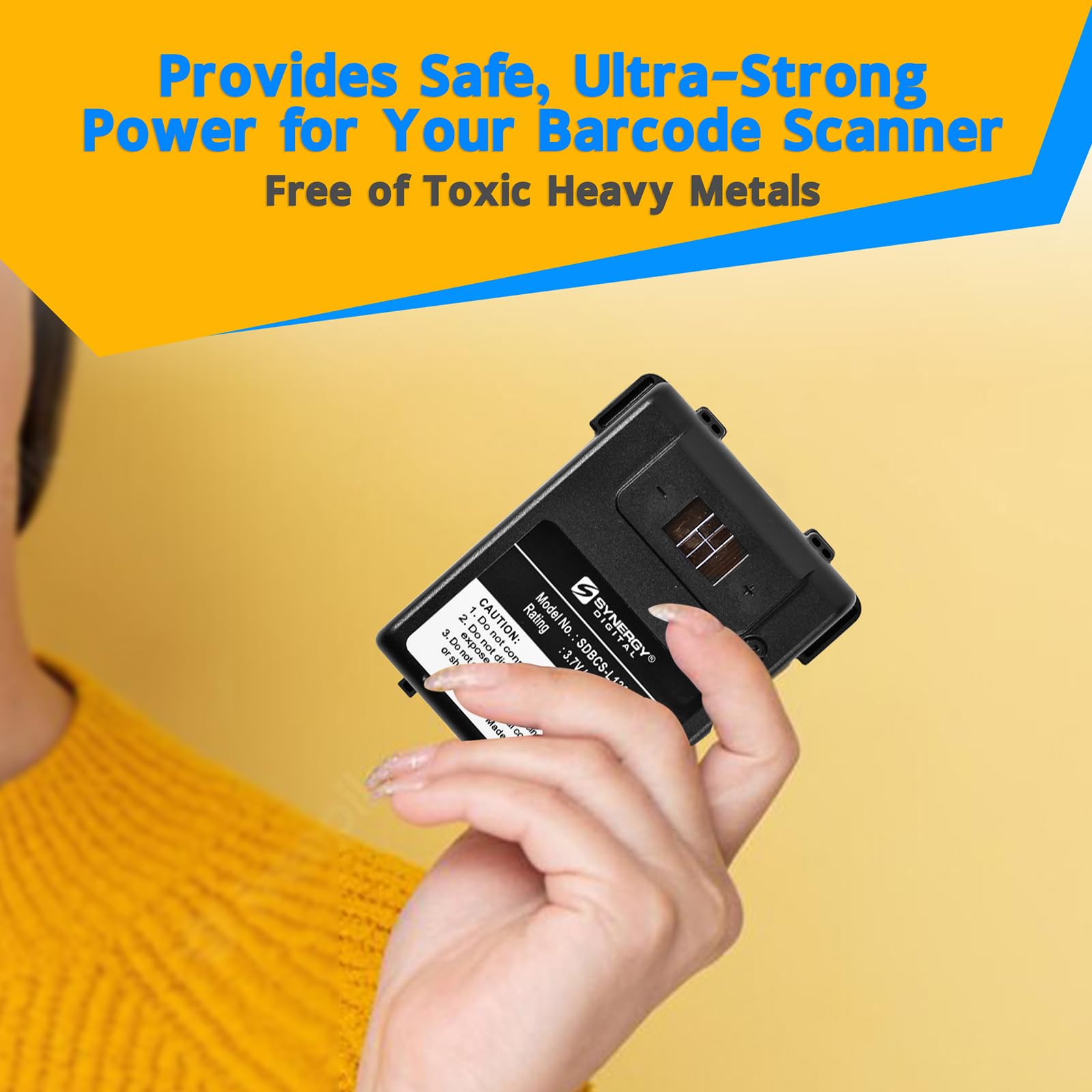 Synergy Digital Intermec CN70 Barcode Scanner Battery Combo Pack - 4 x SDBCS-L1201 Batteries for Extended Use | Warehouse, Retail & Logistics Scanning Solution