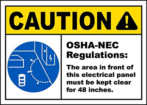 Safety & Warning Vinyl Stickers Bundle - 6 Pack Warehouse Signs (3.5