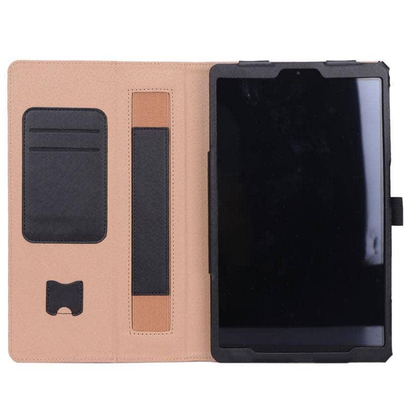 Premium Leather Case for Samsung Galaxy Tab A 10.1 T510 T515 (2019) - Adjustable Stand with Hand Strap for Reading, Watching Movies & Office Work