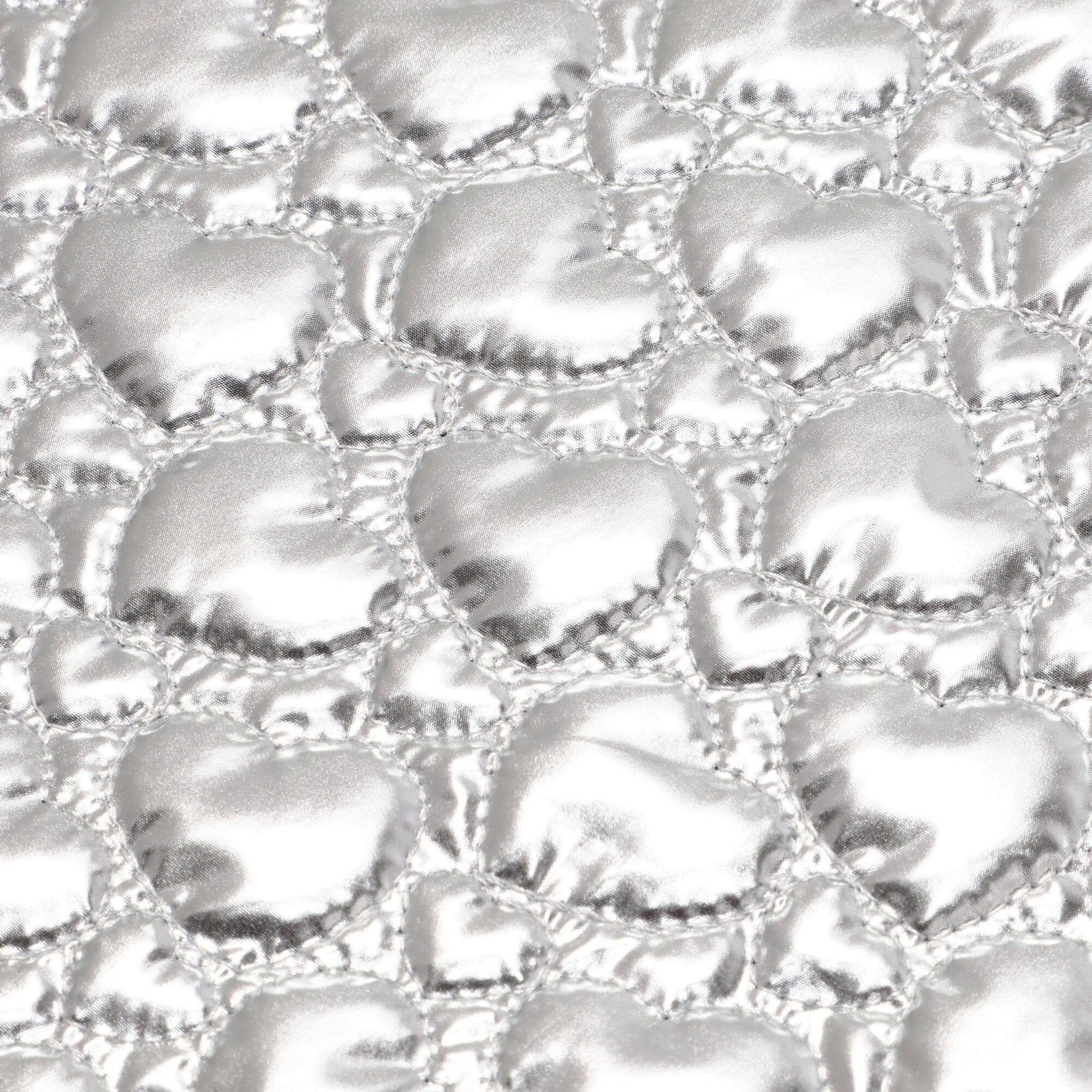 Premium Metallic Silver Quilted Cushion Cover 18x18 Inches - Luxury Home Decor for Sofa, Bed & Living Room