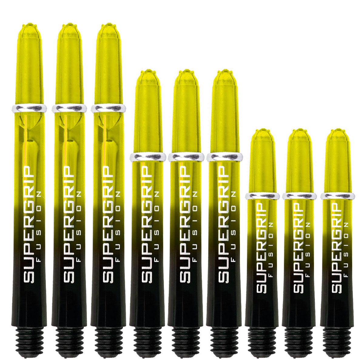 Harrows Supergrip Fusion Ring Lock Shafts - Premium Darts Shafts for Professional Players | Perfect for Steel Tip Darts & Competitive Tournaments