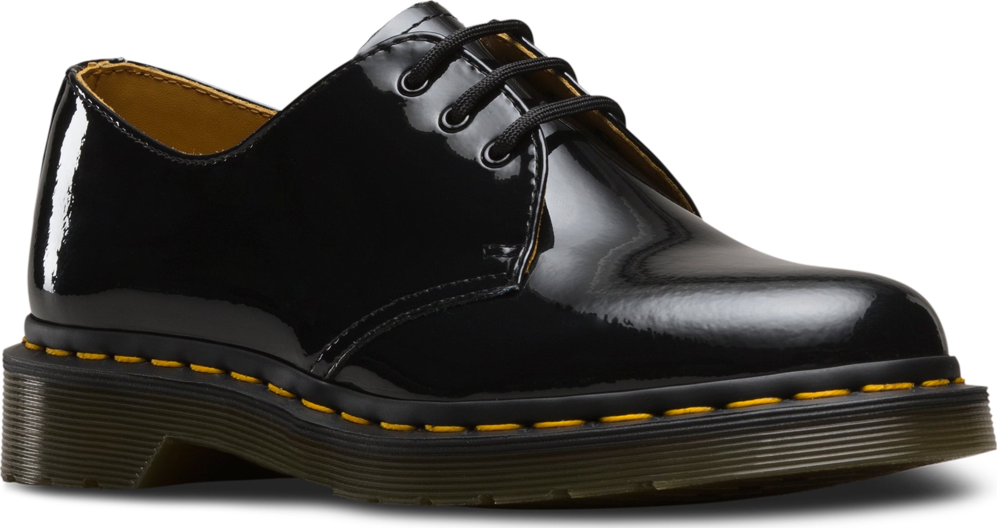 Dr. Martens 1461 Women's 3-Eye Shoe - Classic Black Leather Lace-Up for Casual & Work Wear
