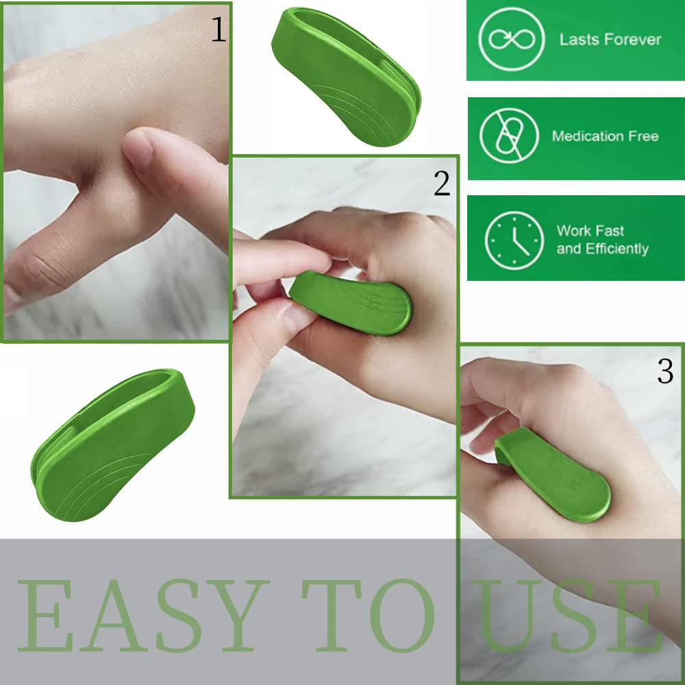 4 PCS Silicone Acupressure Clips for Migraine & Stress Relief - Hand Massage Therapy Device for Headache, Anxiety & Relaxation - Perfect for Home, Office & Travel Use