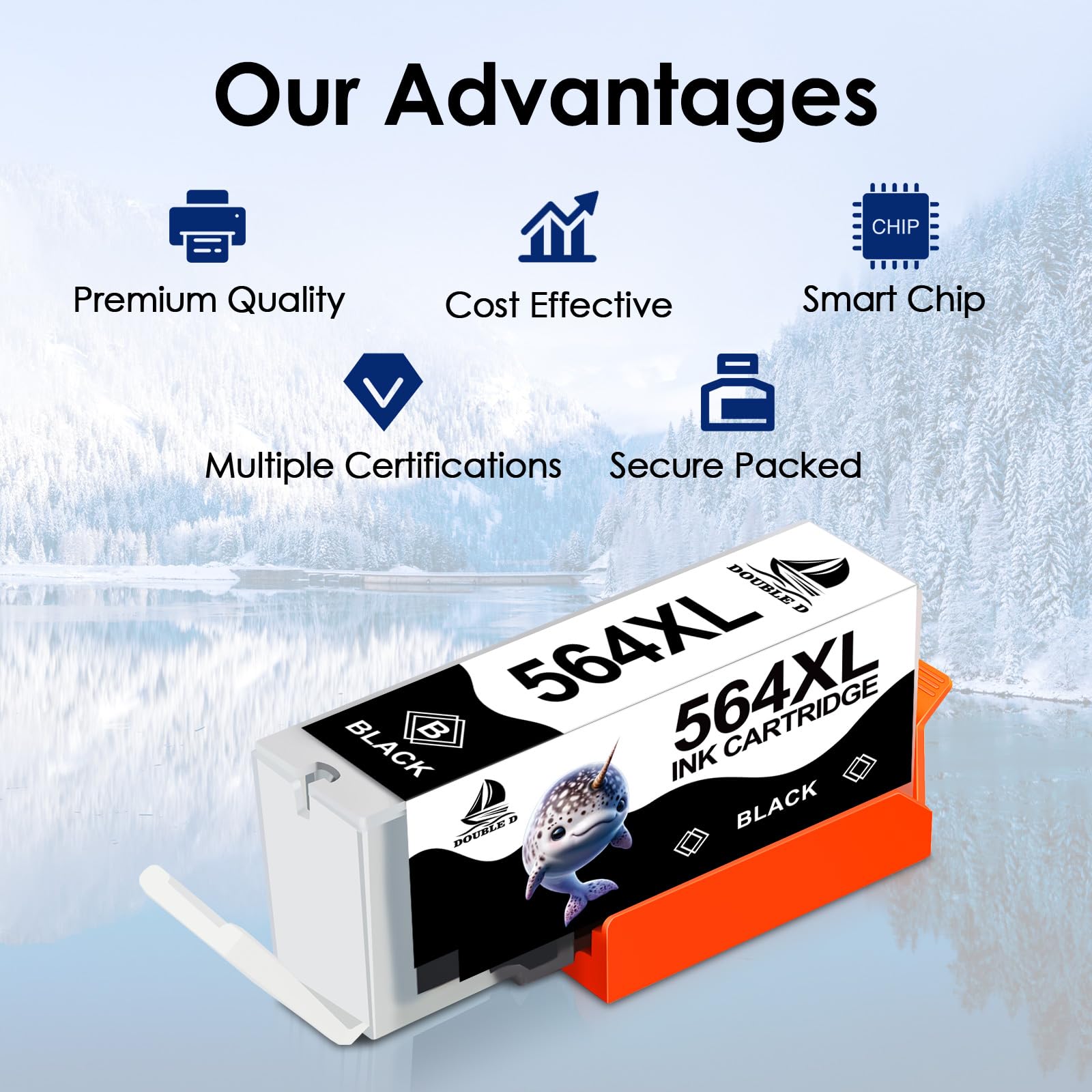 HP 564XL Compatible Ink Cartridges (12-Pack) - High Yield Replacement for HP Photosmart 7520, 6520, 5520, 5510 & Deskjet 3520, 3522, Officejet 4620 Printers - 4BK, 2PB, 2C, 2Y, 2M - Perfect for Home & Office Printing Needs