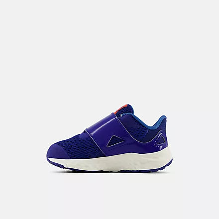 New Balance Arishi V4 Hook and Loop Running Shoes for Infants - Navy/White - Lightweight & Comfortable for Toddlers - Perfect for Playtime, Walks, and Everyday Wear
