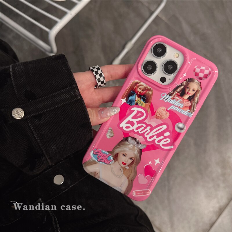 Barbie Princess Doll iPhone 14 Pro Max Case - Fashion Women's Phone Cover for iPhone XR/11 - Hard Shell with Silicone Protective Holder - Perfect for Daily Use, Travel & Gift Giving