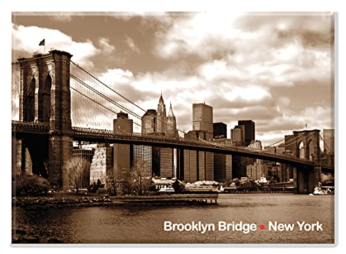 Brooklyn Bridge Panorama Sepia