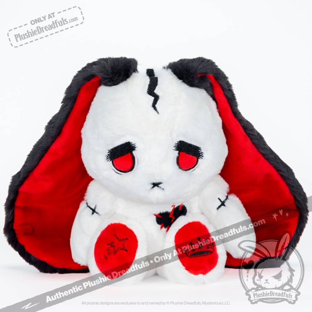 Plushie Dreadfuls Migraine Rabbit - Soft Stuffed Animal Toy for Stress Relief & Comfort | Cute Plush Bunny Gift for Migraine Sufferers, Anxiety Support & Bedroom Decor