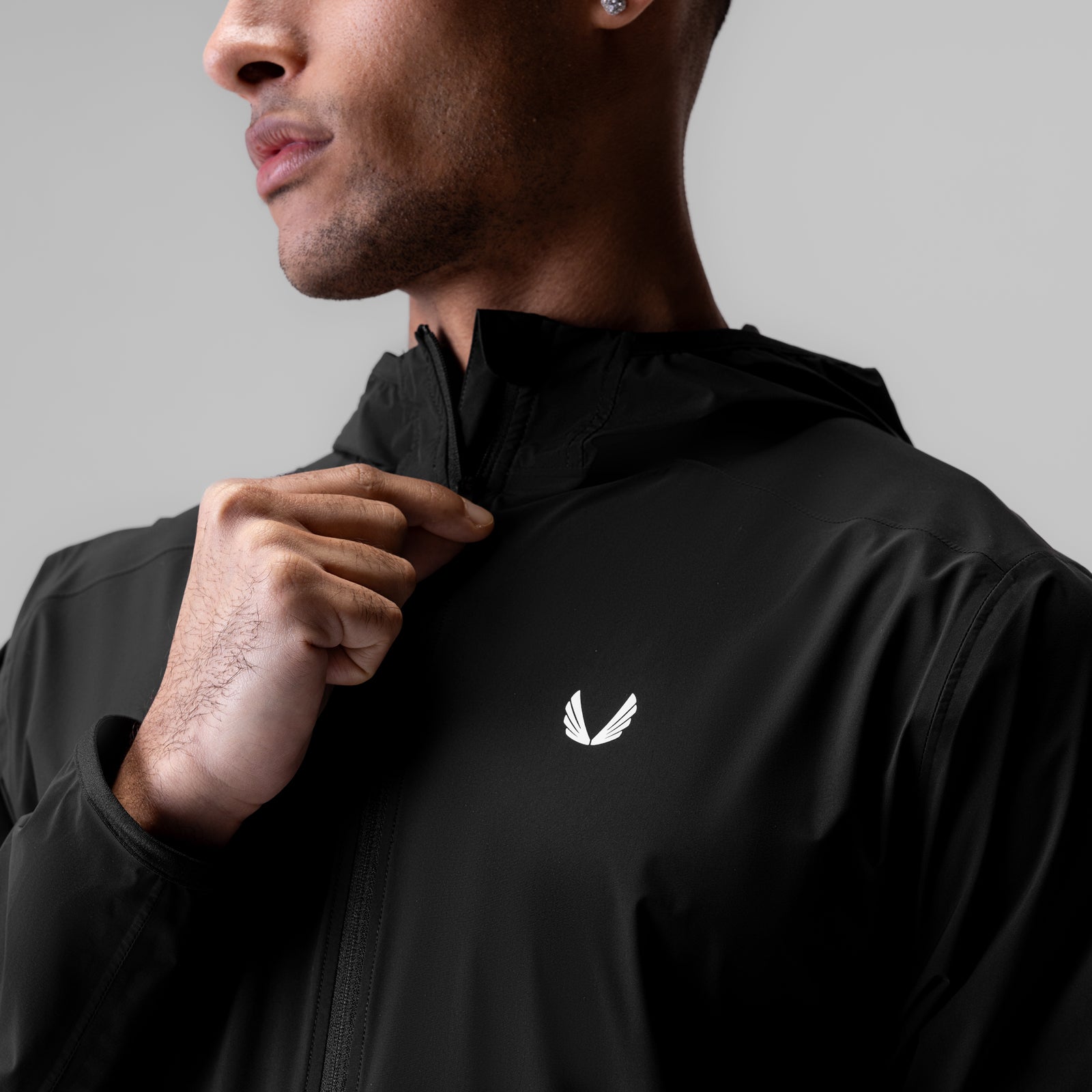 Aerotex™ Lightweight Windbreaker Jacket for Men & Women - Breathable, Water-Resistant, Packable - Black - Perfect for Running, Hiking, Travel & Outdoor Activities