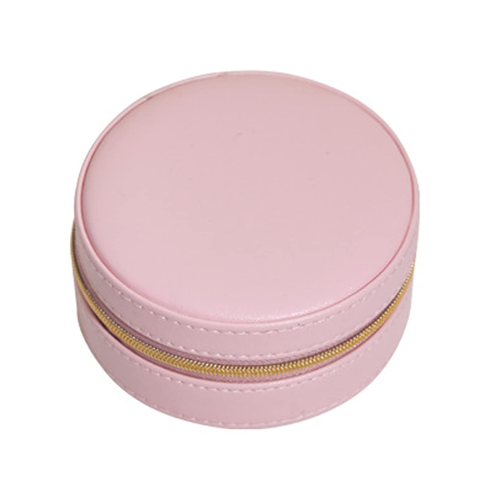 Waterproof Portable Jewelry Box for Women - Lightweight Round Travel Jewelry Organizer with Eco-Friendly Design | Perfect for Travel, Home Storage & Gifts