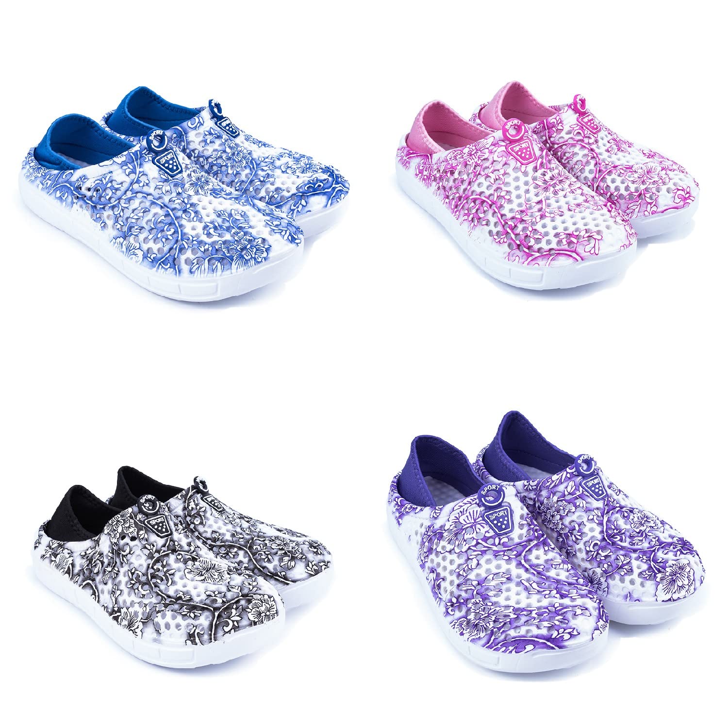 **Women's Garden Clogs - Breathable Water Shoes for Beach, Pool, Bath & Travel - Non-Slip Comfortable Slippers for Walking, Home & Outdoor Use**