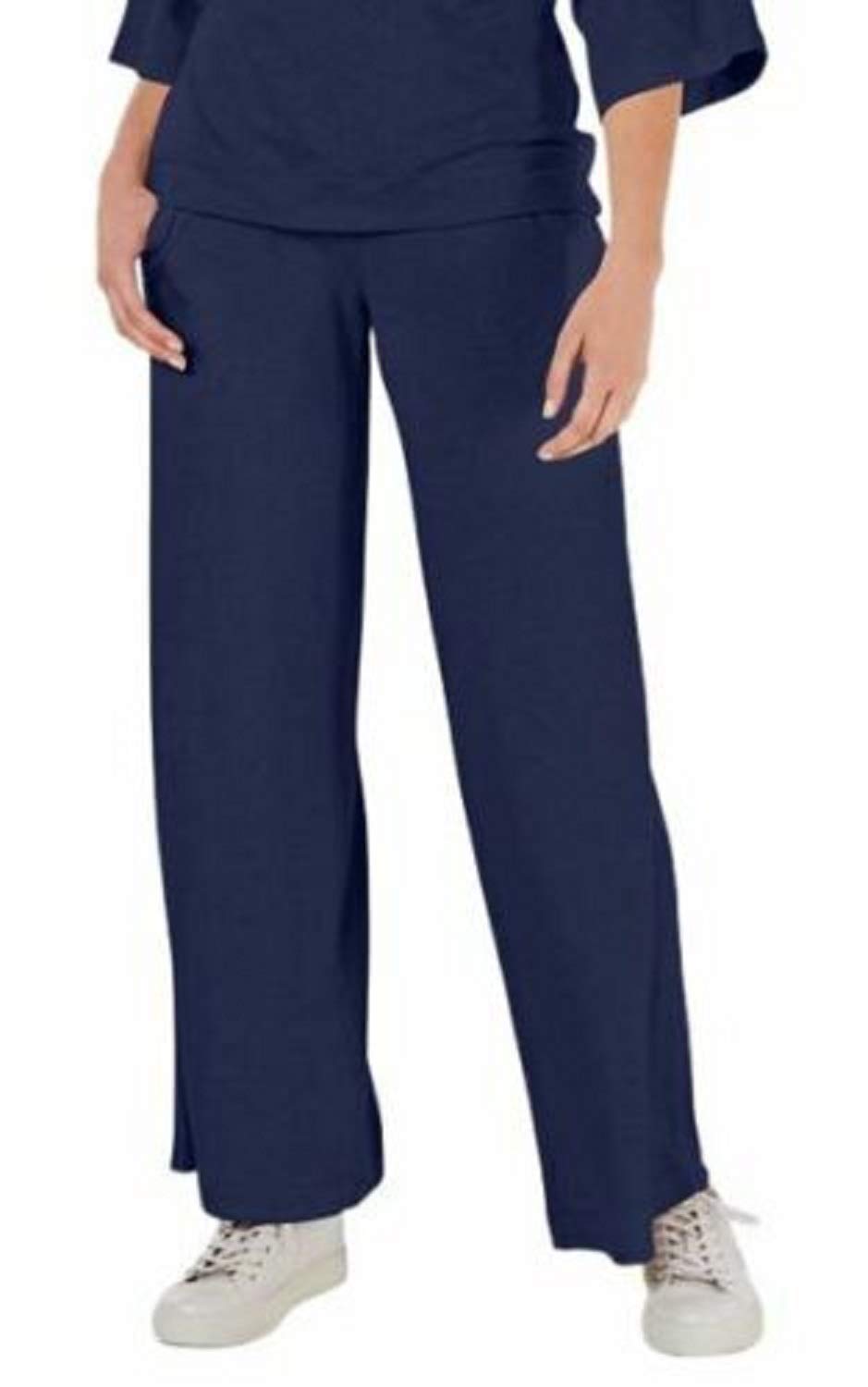 Ideology Women's Wide-Leg Soft Comfortable Sweatpants - Blue, Medium Size | Lounge Wear, Yoga Pants, Casual Outfit for Home & Travel