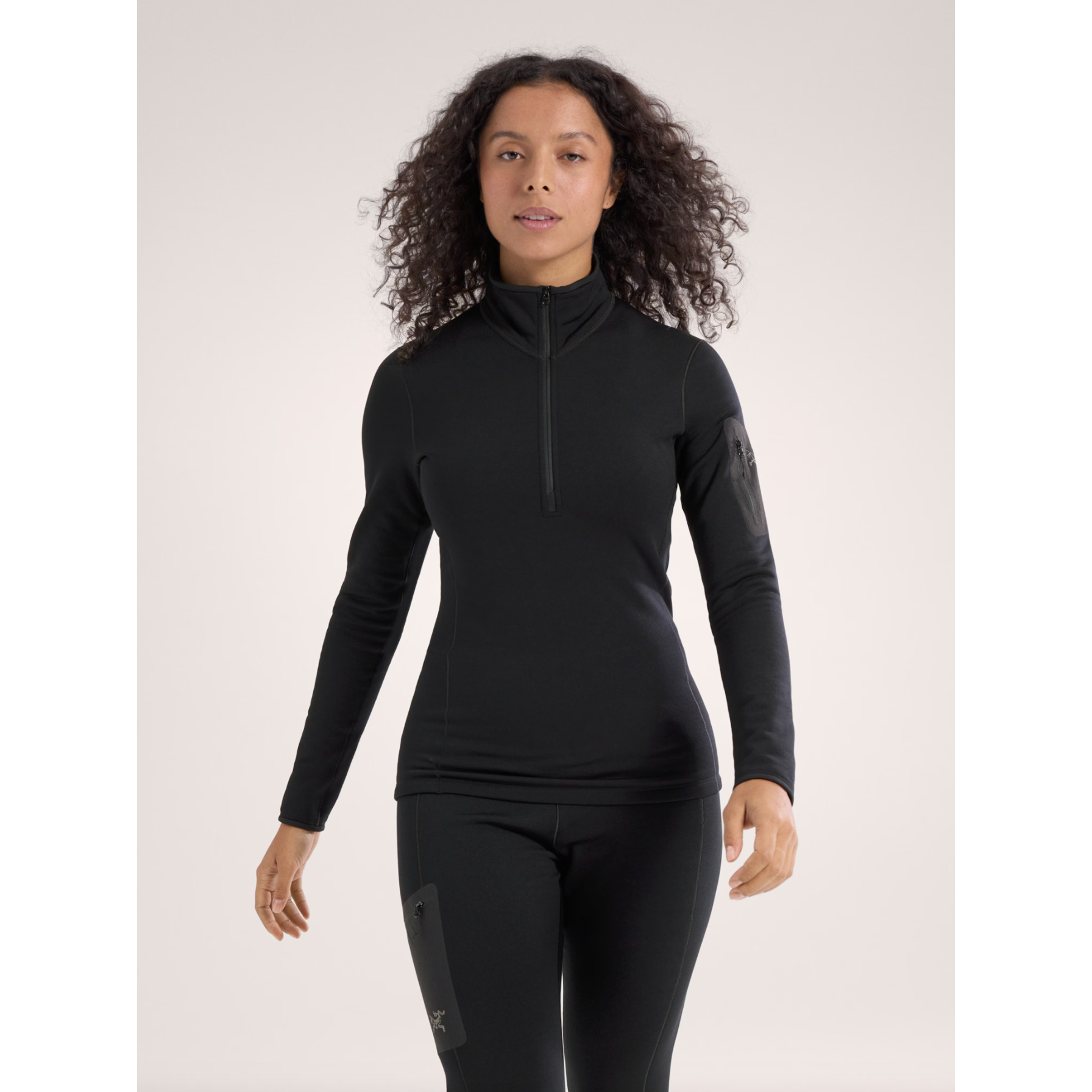 Arc'teryx Women's Kyanite Baselayer Zip Neck - Lightweight Fleece Jacket for Hiking, Running & Outdoor Activities | Moisture-Wicking & Breathable Mid Layer
