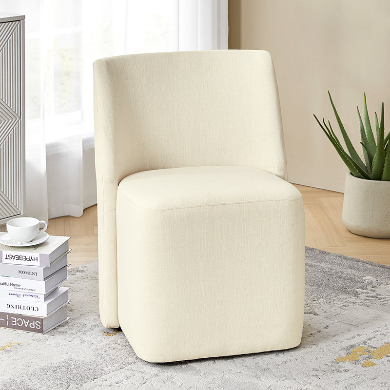 Yale Modern Curved Backrest Dining Chair - Adjustable & Versatile for Kitchen, Dining Room, Office (Set of 2, 4 or 6) - Comfortable Seating for Home & Restaurant Use