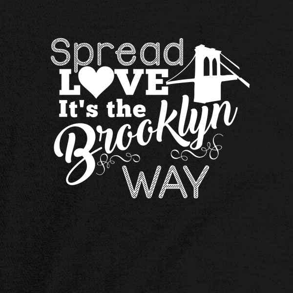 Pop Threads Spread Love It's The Brooklyn Way Graphic T-Shirt for Men - Casual Streetwear & Urban Fashion Tee for Everyday Wear