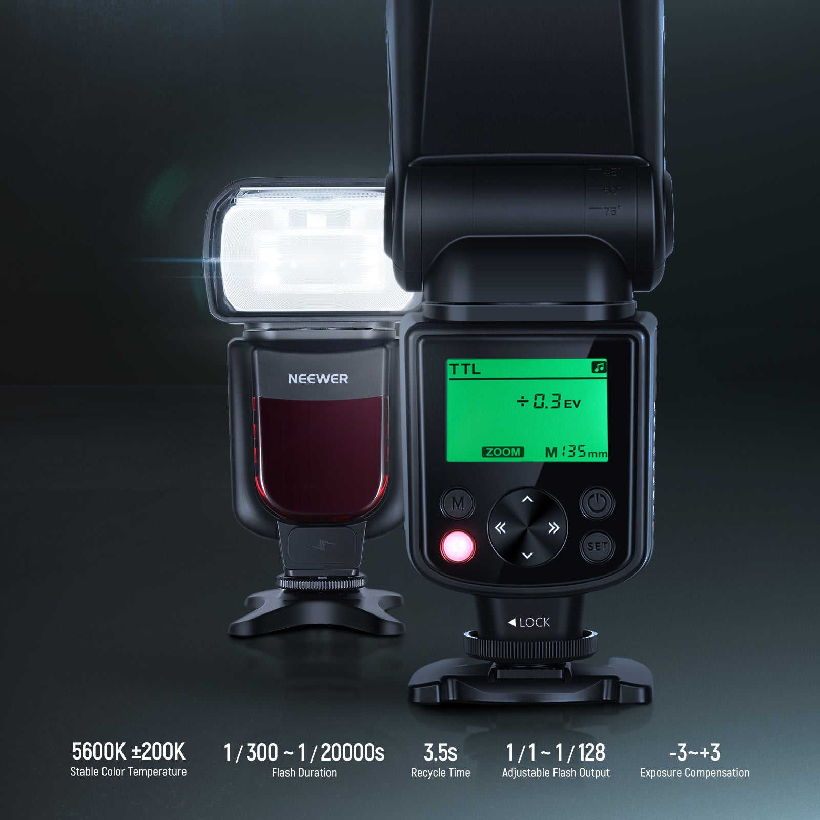 NEEWER NW635II S TTL Camera Flash Speedlite for Canon Nikon Sony DSLR - Professional Photography Lighting for Portraits, Events & Studio Shoots