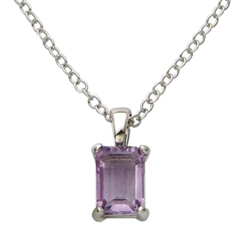 Exquisite Emerald Cut Gemstone Necklace for Women - Elegant Solitaire Pendant Jewelry Gift for Birthday, Anniversary & Special Occasions