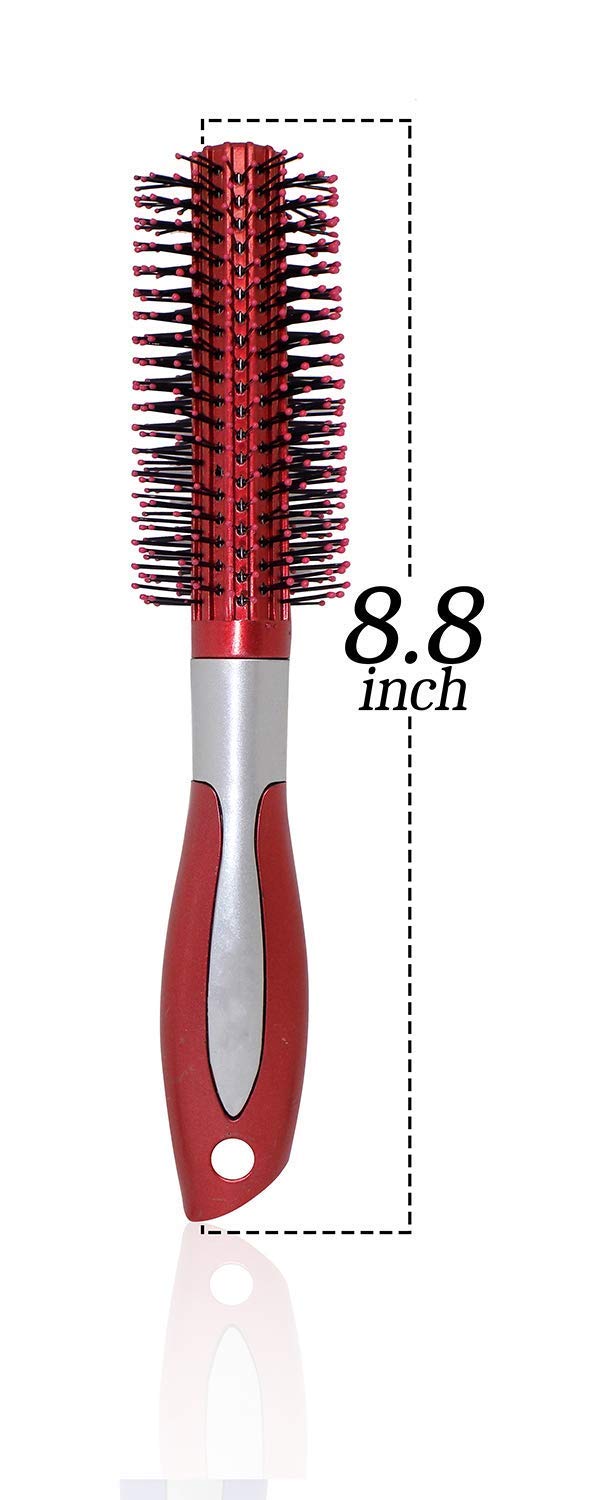 APOEM Professional Round Hair Styling Brush - Salon Quality Volumizing & Smoothing Brush for Men & Women (Multicolor) - Perfect for Home Use, Blowouts & Daily Styling
