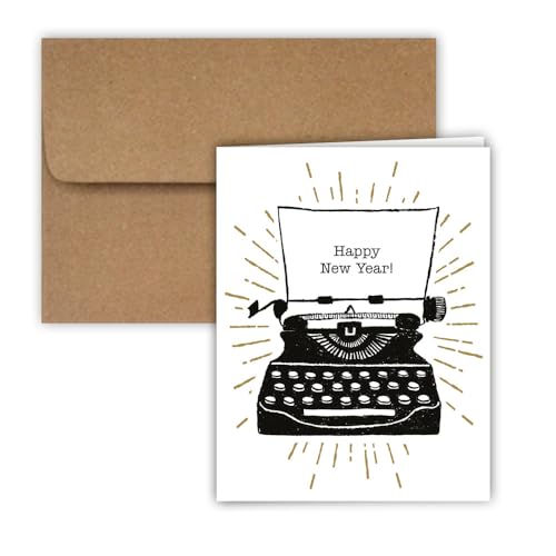 Happy New Year Typewriter