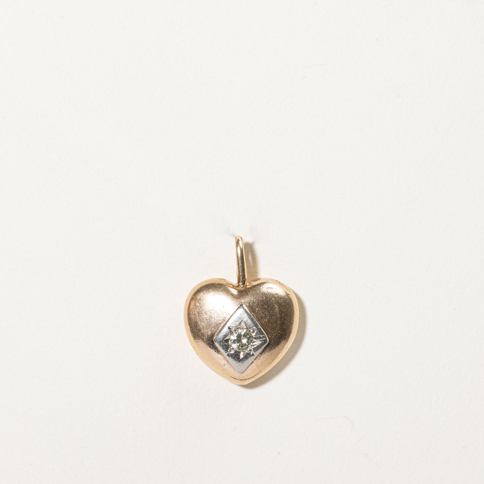 0.10ct Diamond Heart Pendant Necklace - 14K White Gold Star Set Jewelry for Women - Perfect Gift for Anniversary, Valentine's Day & Special Occasions