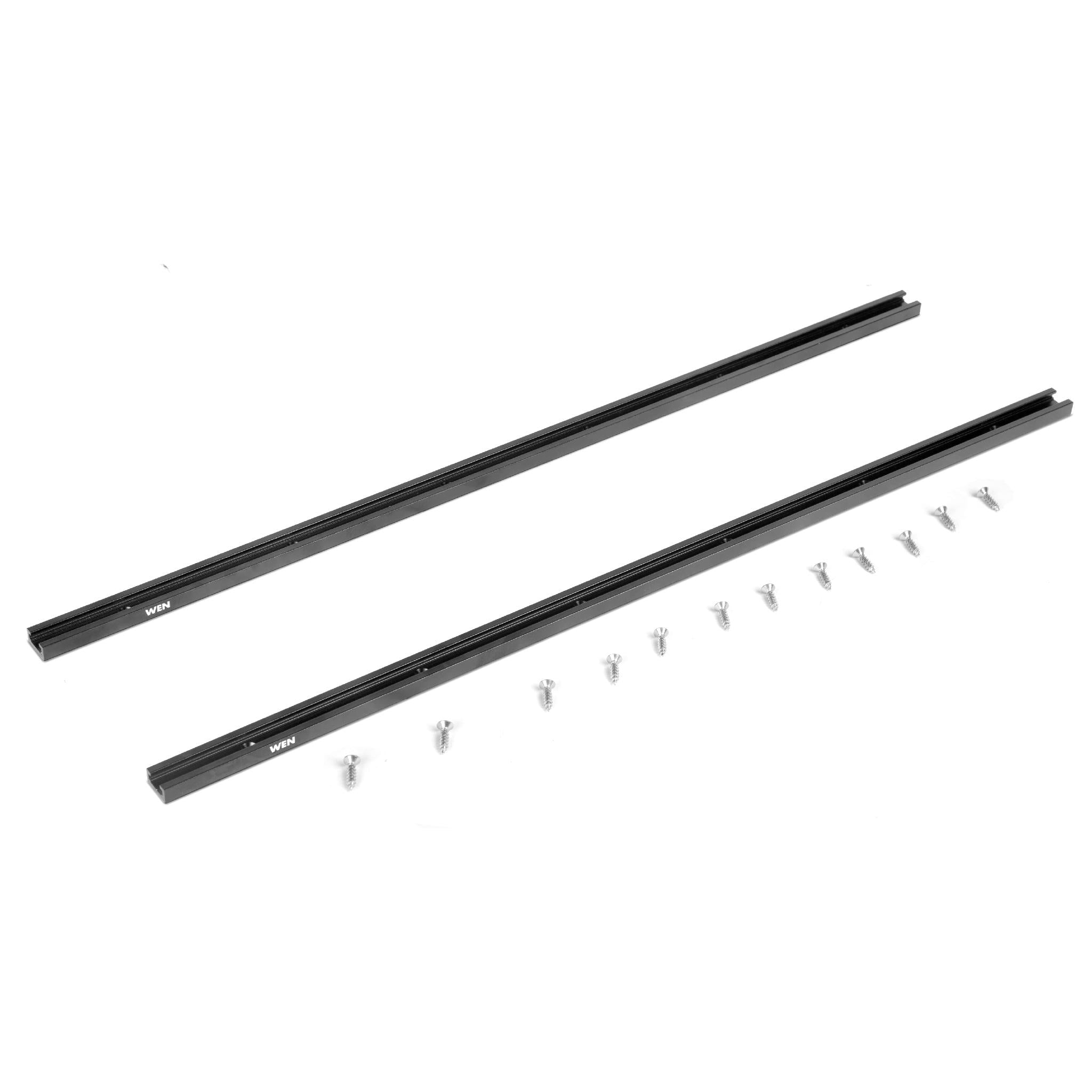 WEN WAT240 24-Inch Universal T-Track Kit for Woodworking - 2 Pack - Perfect for Router Tables, Workbenches & DIY Projects