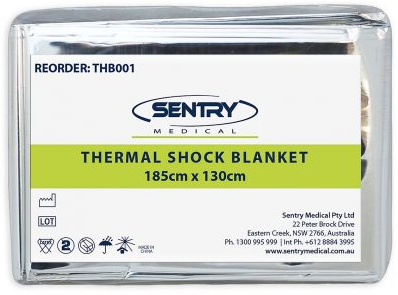 Emergency Shock Blanket (Space Blanket) - Survival Thermal Blanket for Outdoor, Hiking, Camping & First Aid - Lightweight & Waterproof Emergency Blanket for Extreme Weather Protection