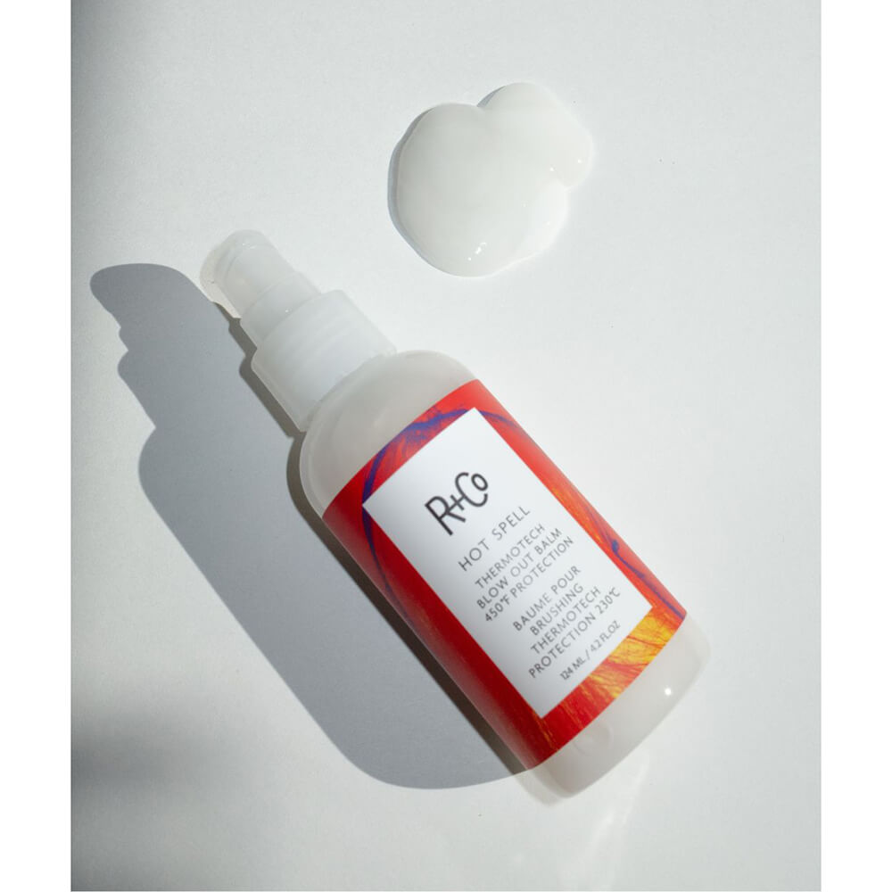 R+Co Hot Spell Thermotech Blowout Heat Protection Spray - Sulfate-Free Heat Protectant for Hair Styling & Blowouts - Prevents Damage from Flat Irons & Curling Wands - Perfect for Salon-Quality Blowouts at Home