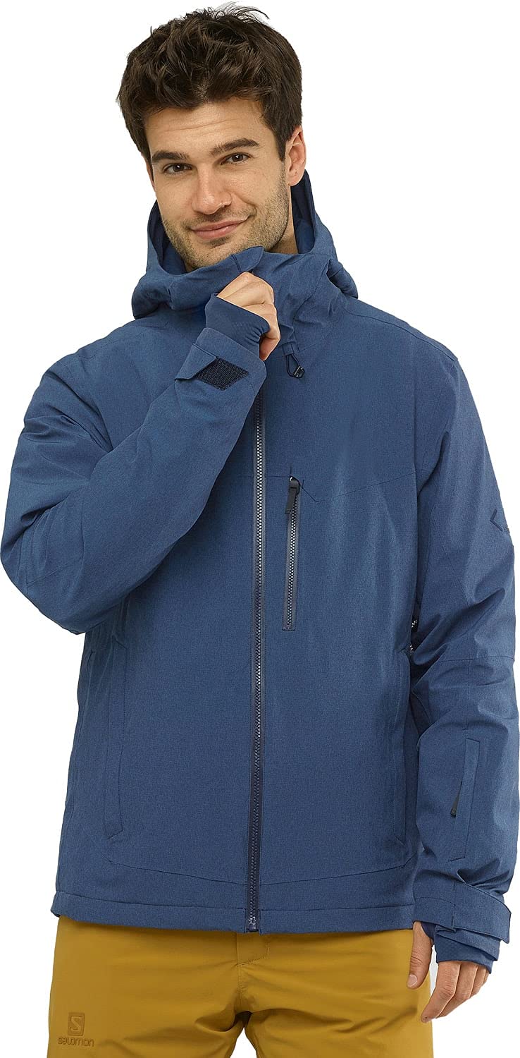 Salomon Men's Untracked Jacket - Waterproof Winter Ski Jacket for Men, Lightweight Insulated Snow Jacket with Hood - Perfect for Skiing, Snowboarding & Outdoor Adventures