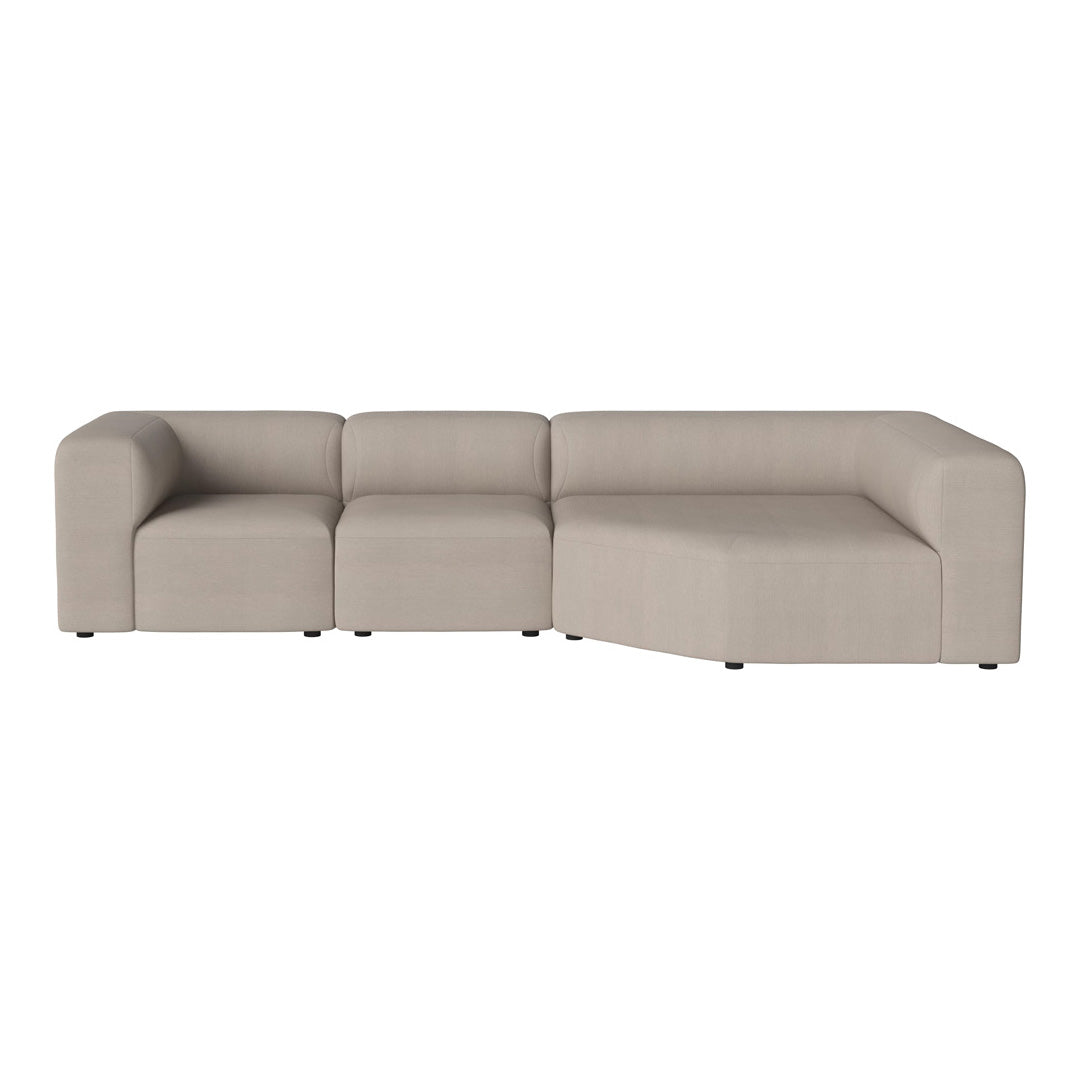 Angle 3-Seater Corner Sofa with Large Chaise - Modern L-Shaped Sectional Couch for Living Room, Lounge & Family Room
