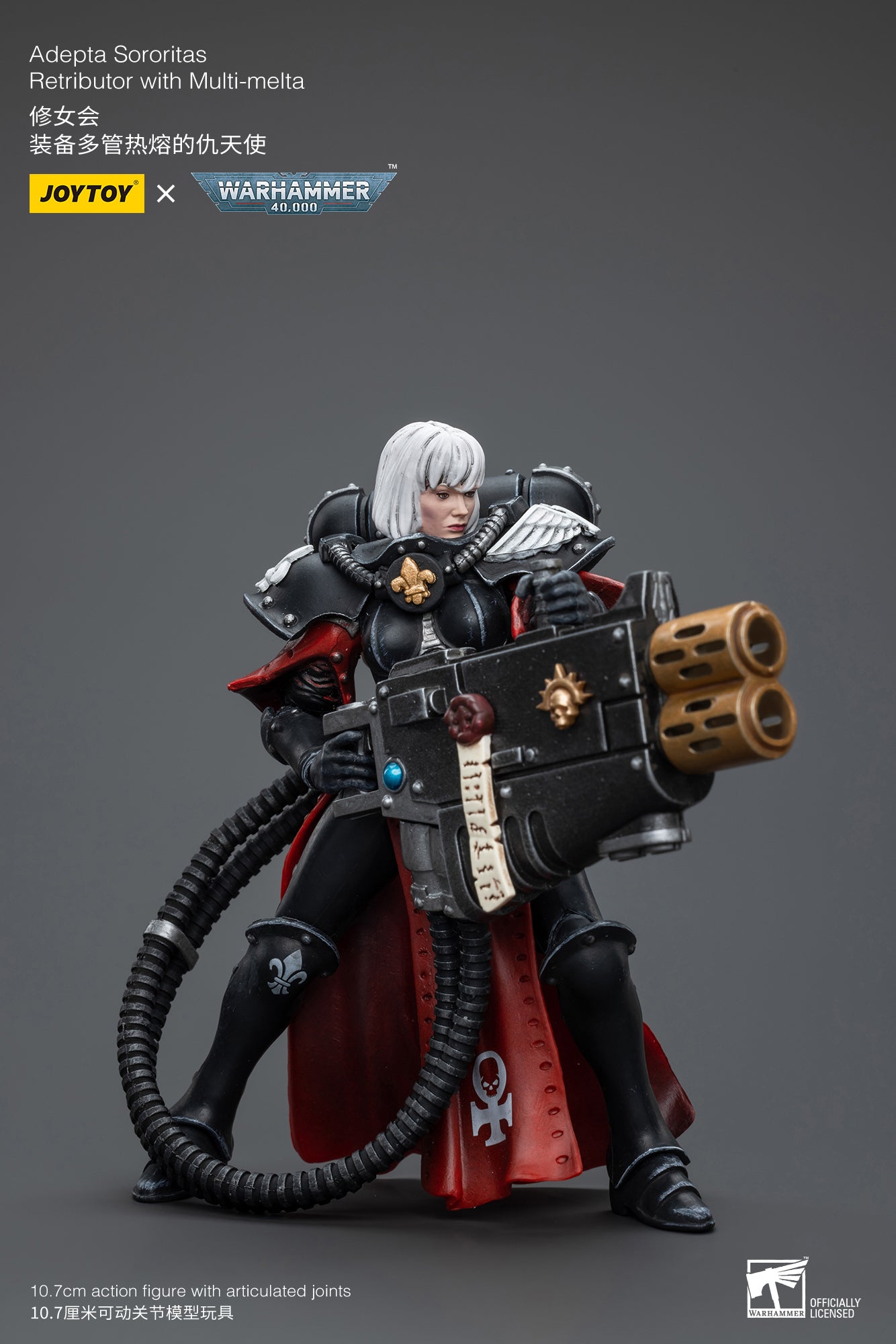 1/18 JOYTOY Warhammer 40K Adepta Sororitas Retributor Action Figure - Collectible Miniature for Tabletop Gaming & Display