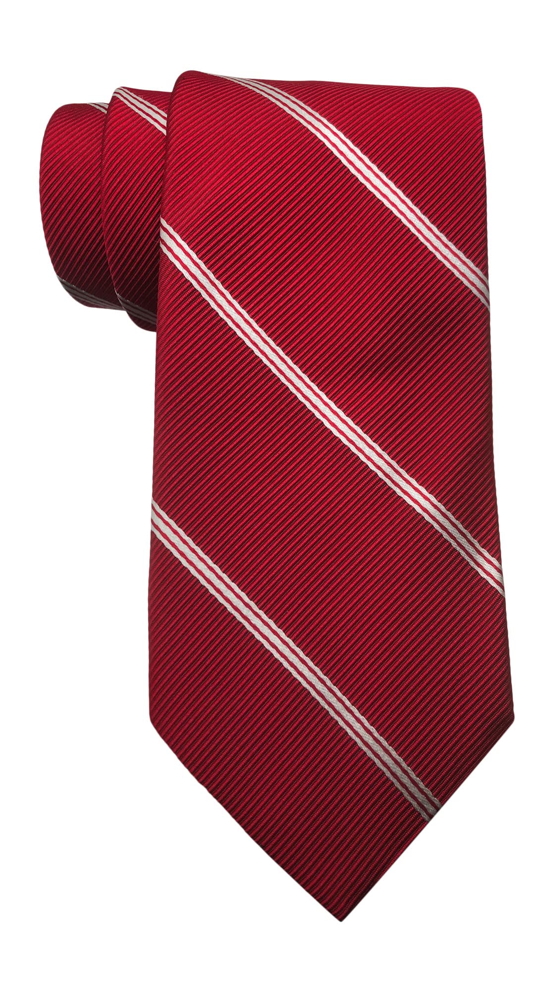 Brooks Brothers Men's Red Striped Silk Tie - Premium Formal Necktie for Business, Weddings & Special Occasions