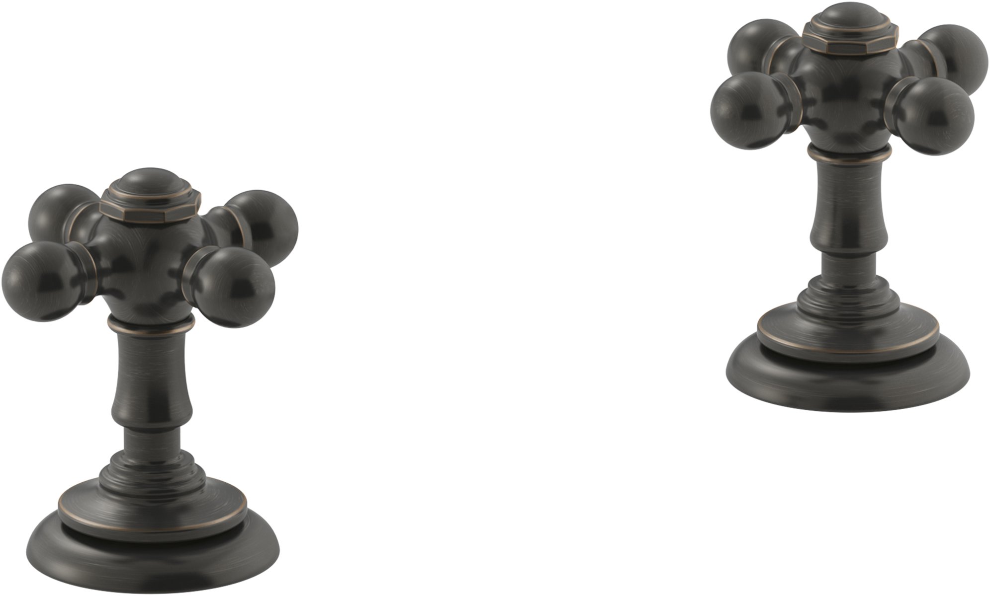 KOHLER T98071-3-2BZ Oil-Rubbed Bronze Artifacts Sink Faucet Handles - Perfect for Bathroom & Kitchen Sink Upgrades
