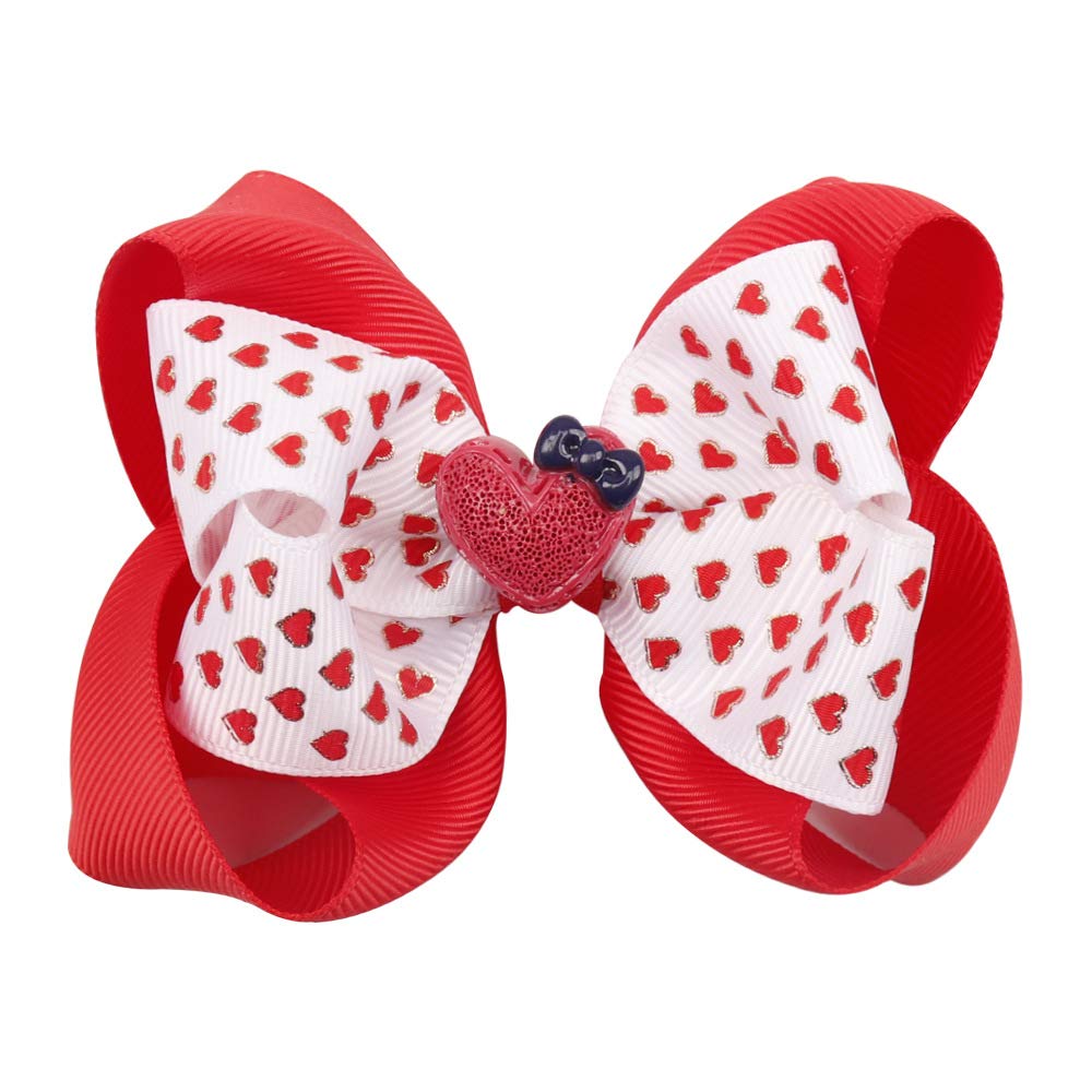 Valentine's Day Red Bow Headband for Baby Girls - Floral Hair Band with Bowknot JHV09 | Perfect for Valentine's Day, Birthday Parties, Photo Shoots & Special Occasions