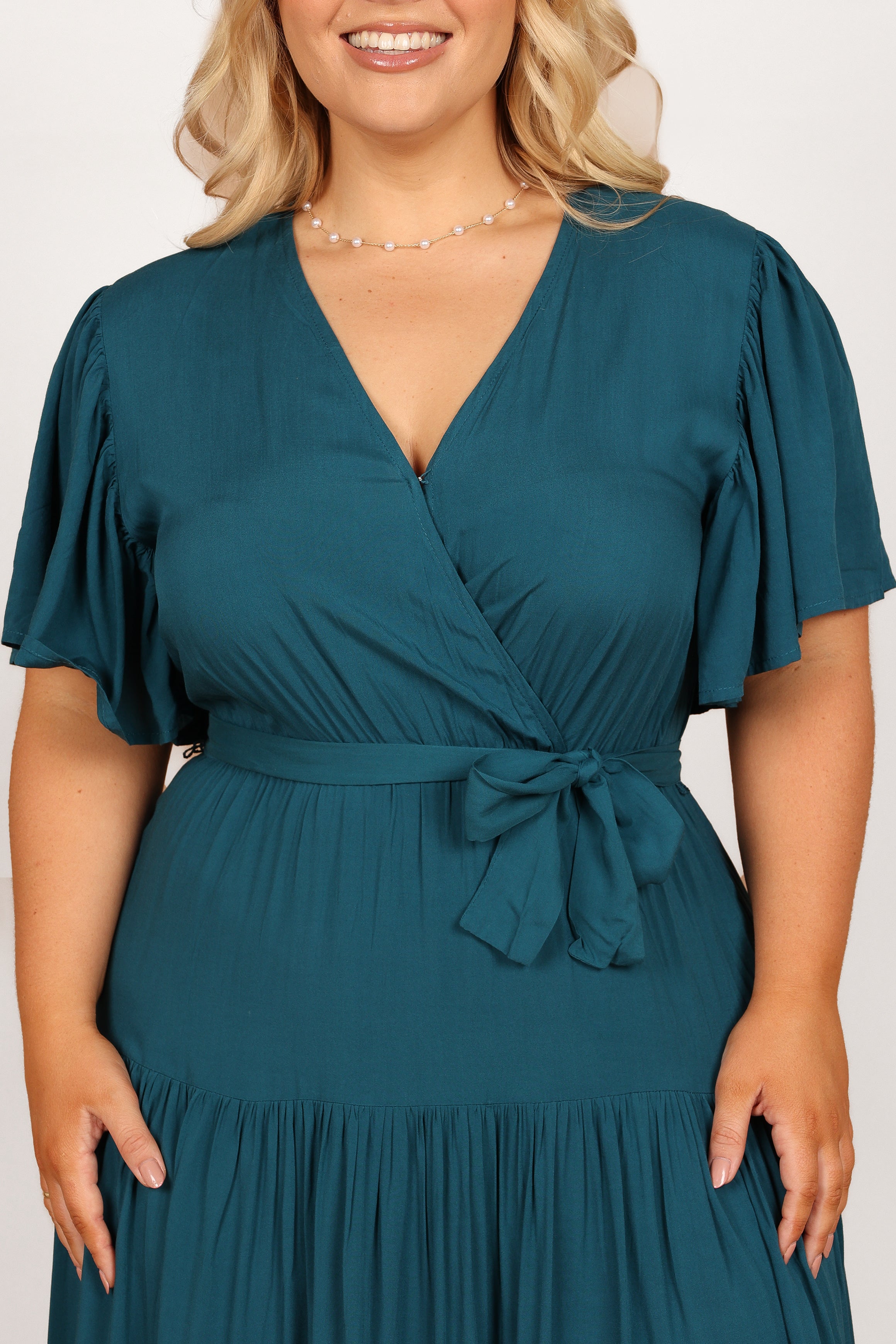 Barker Dress in Teal - Elegant Women's Formal Dress for Weddings, Parties & Special Occasions