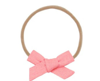 Linen Bow Headband for Women - Small Hair Accessory for Everyday Wear, Weddings & Special Occasions